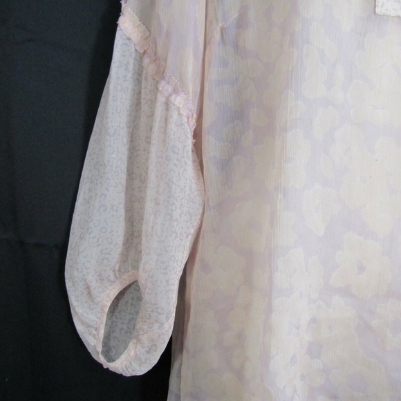 American Eagle Outfitters Sheer Floral Peasant Top - Picture 6 of 8